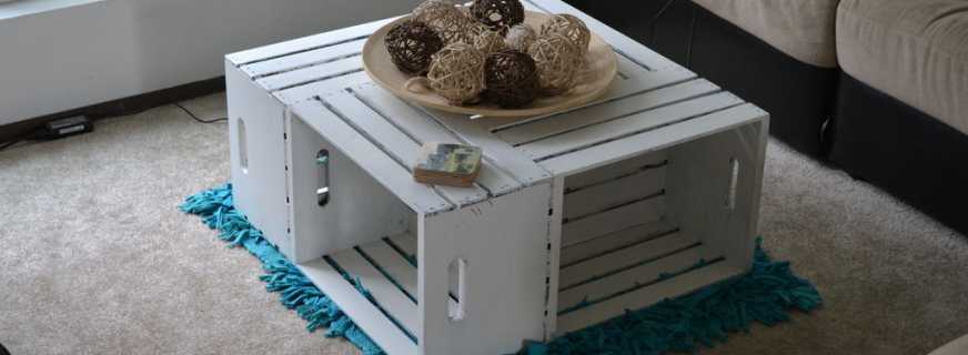 Interesting ideas for creating a do-it-yourself coffee table