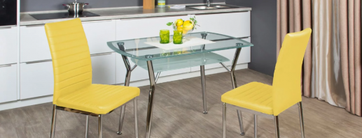 Welcher Tisch für die Küche besser geeignet ist, hängt von der Form, dem Material ab