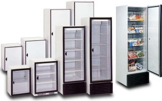 Recursos de armários refrigerados e modelos existentes