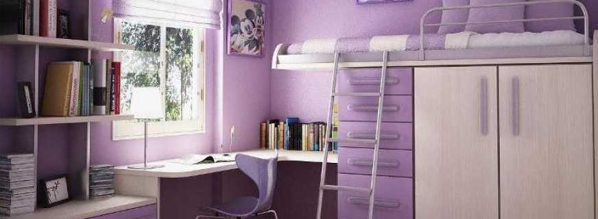 Populárne loftové postele pre dievčatá, dobré nápady