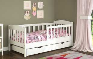 Pilihan dan ciri-ciri katil bayi dari 5 tahun untuk kanak-kanak perempuan, pelbagai warna produk