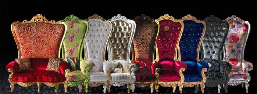 Característiques d’una combinació d’una cadira de tron ​​amb interiors moderns