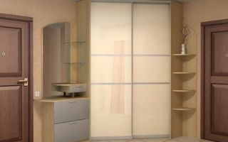 Types of corner closets for the hallway, the pros and cons