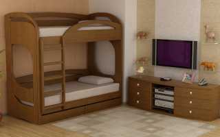 Odrody a výhody poschodových postelí z masívneho dreva