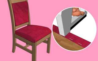 Hlavní fáze tahání židlí do-it-yourself