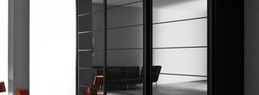 Features of black sliding wardrobes, selection tips
