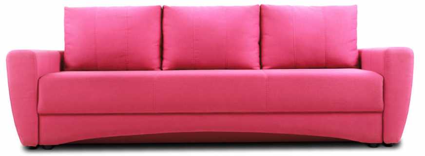 Ciri-ciri meletakkan sofa merah jambu, gabungan dengan gaya yang berbeza