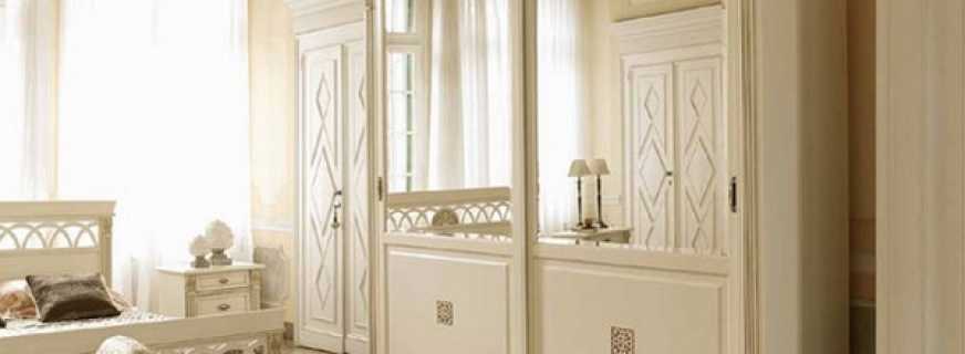 Features of sliding wardrobes for Provence style, selection rules