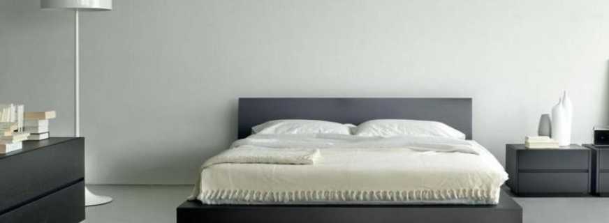 Ciri khas katil dalam gaya minimalis, bagaimana mereka menukar pedalaman