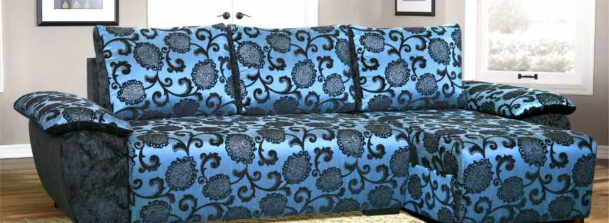 Quina tela de tapisseria és millor triar per a un sofà, tipus populars
