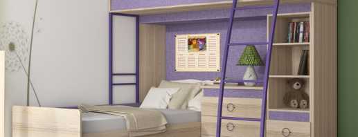 Odmiany piętrowych łóżek narożnych, ich miejsce we wnętrzu