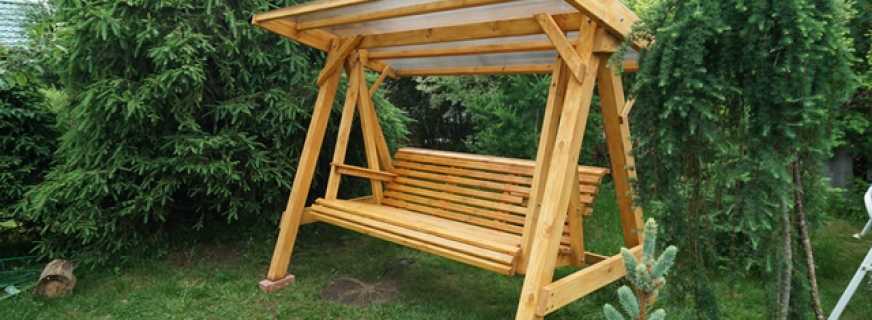 Ποικιλίες ξύλινων κούνια, συμβουλές κατασκευής DIY