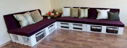 DIY-tillverkning av möbler från pallar, fotoexempel