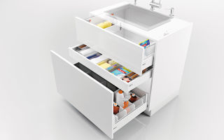 Features of cabinets for washing, selection tips