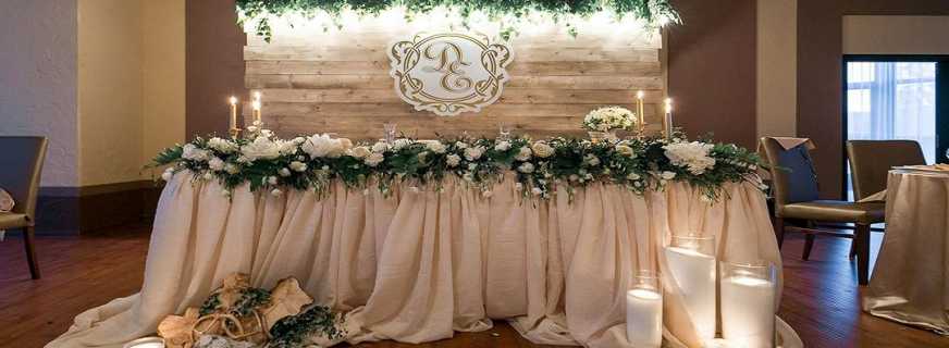 Ideas for decorating a wedding table, classic and creative solutions