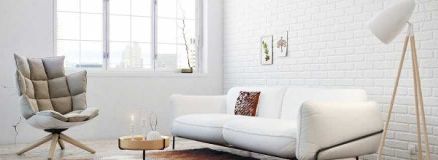 The relevance of a white sofa in different styles of interior