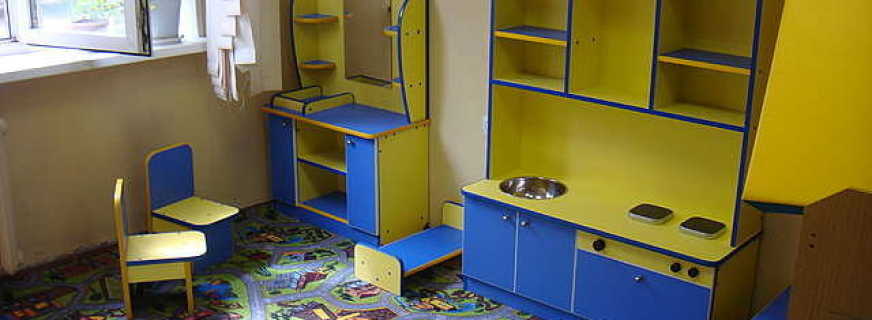 Types de mobilier de jeu à la maternelle, exigences de base