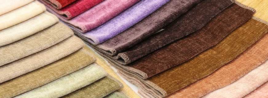 Types of upholstery fabrics for furniture, an overview of options