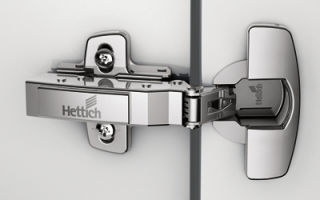 Options for hinges with a closer to furniture, and their features
