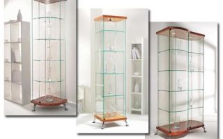 Features of glass cabinets, selection rules
