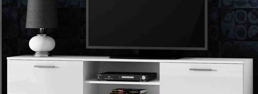 Welche Möglichkeiten für TV-Ständer in weiß gibt es