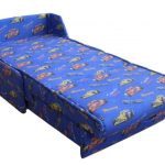 Mėlyna kėdės lova