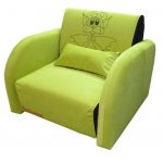 Chaise-lit verte pour enfant