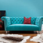 Sofa màu ngọc lam