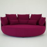 Fioletowa miękka sofa