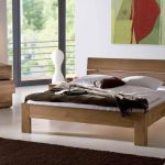 Massief houten bed