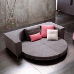 Modular round sofa