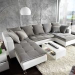 Comfortable U-shaped sofa