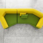 Sofa terang bentuk luar biasa