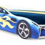 Blue bed car