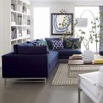 Blaues Sofa